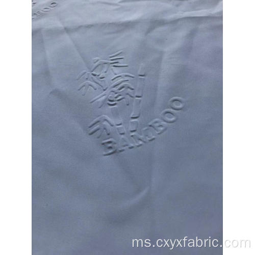 kain poliester 3d emboss reka bentuk bulu untuk katil
